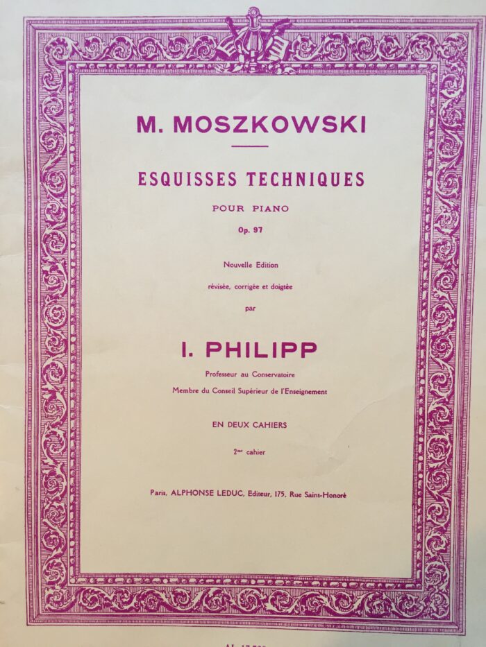 Moszkowski – Esquisses techniques Op. 97