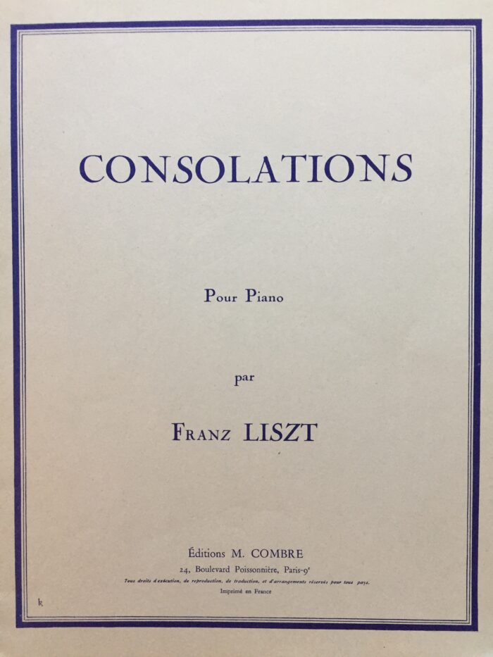 LISZT– Consolations