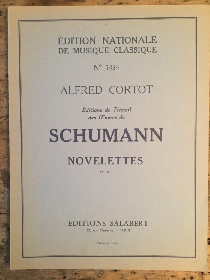 SCHUMANN – Novelettes