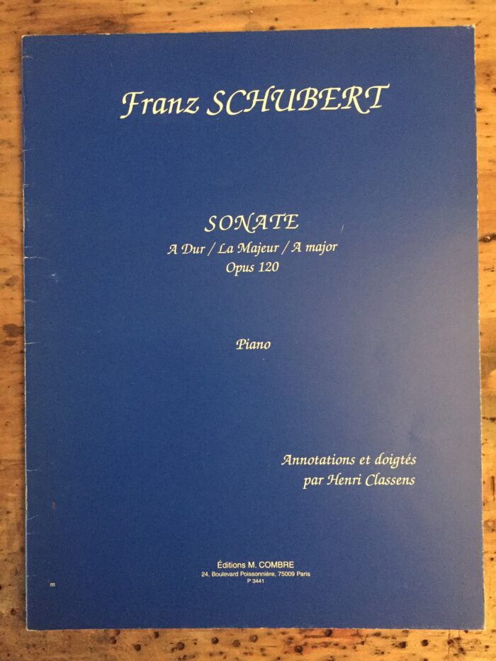 SCHUBERT – Sonate en LA M