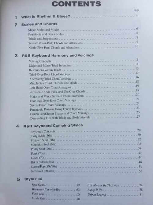 R&B keyboard – The complete guide with CD