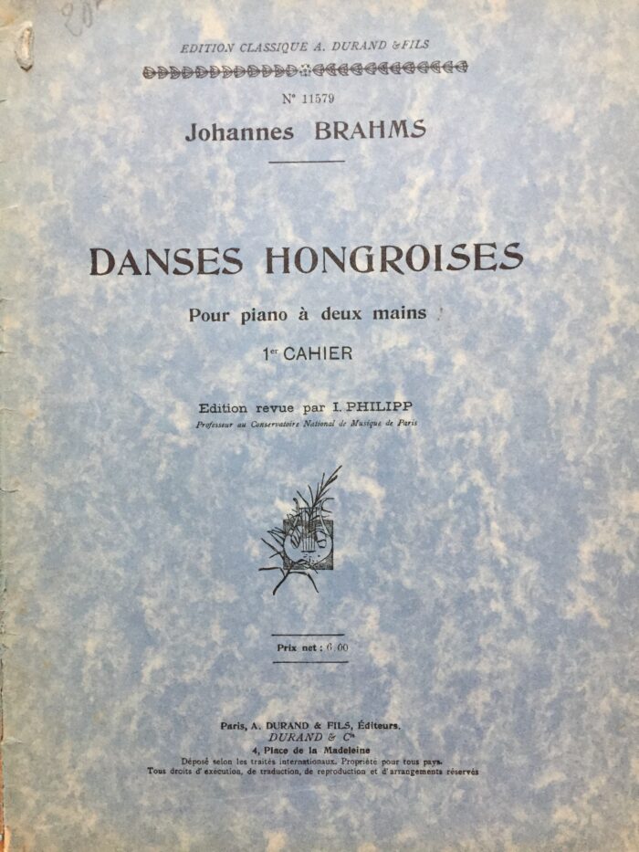 BRAHMS – Danses hongroises 1 à 5