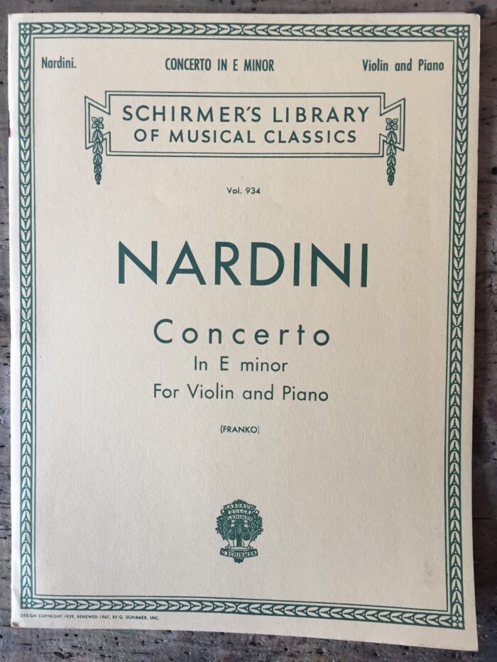 Nardini – Concerto en Mi mineur