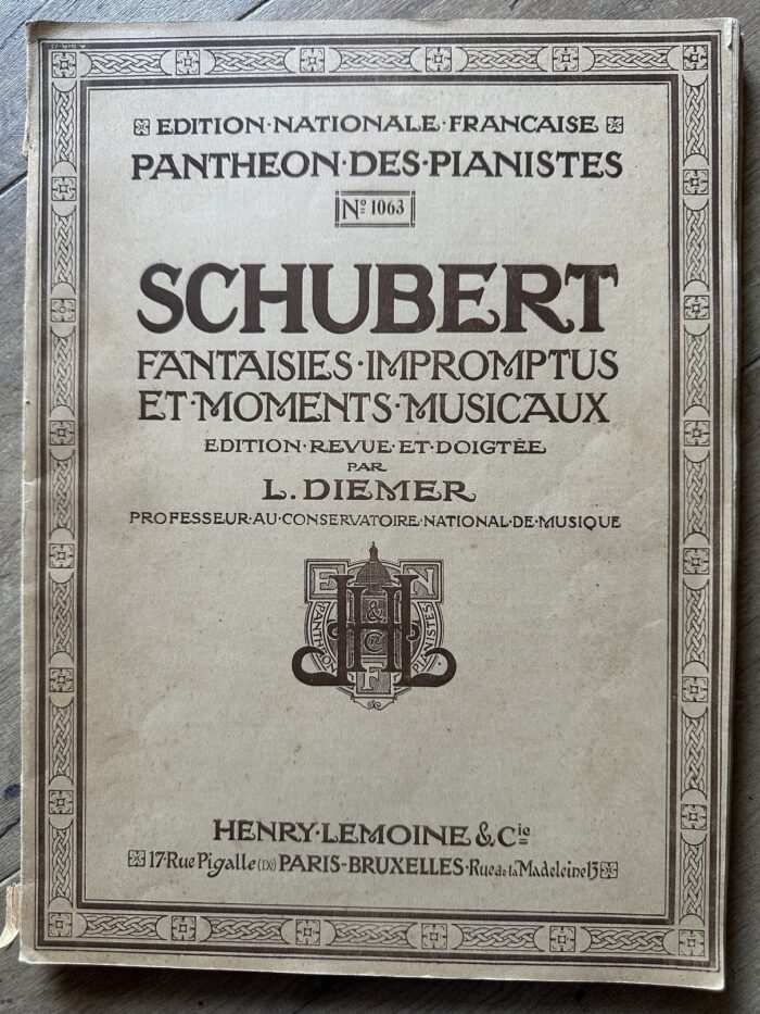 SCHUBERT – Fantaisies, Impromptus et moments musicaux
