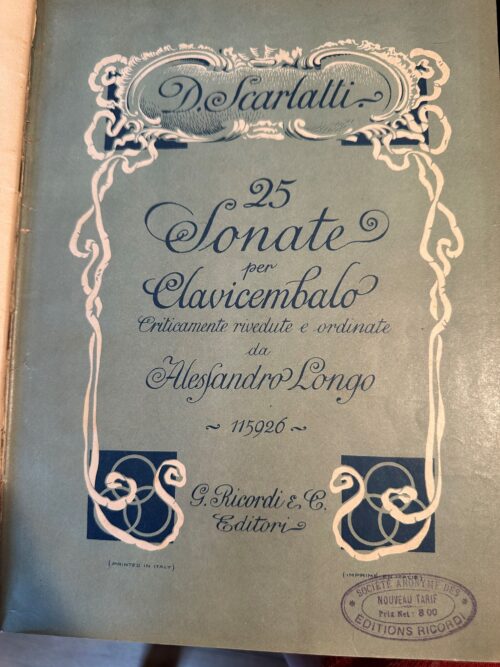 Domenico Scarlatti - 25 sonates pour clavecin