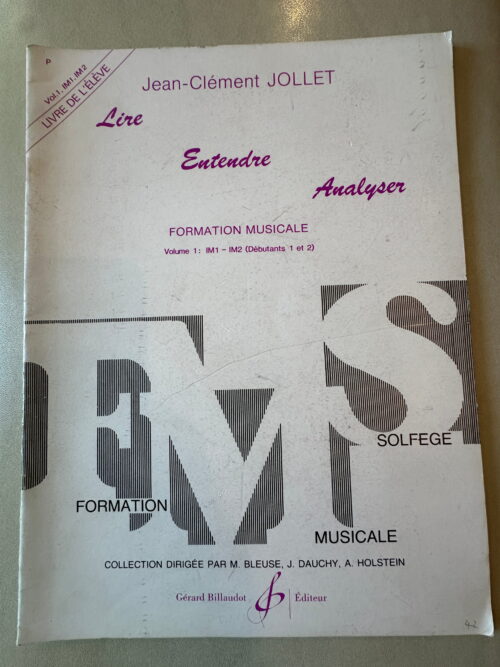 Lire Entendre Analyser Volume 1 - IM1 - IM2 (Débutant 1 et 2)