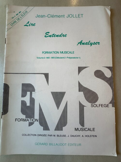 Lire Entendre Analyser Volume 1 - IM2 - IM3 (Débutant 2 - Préparatoire 1)