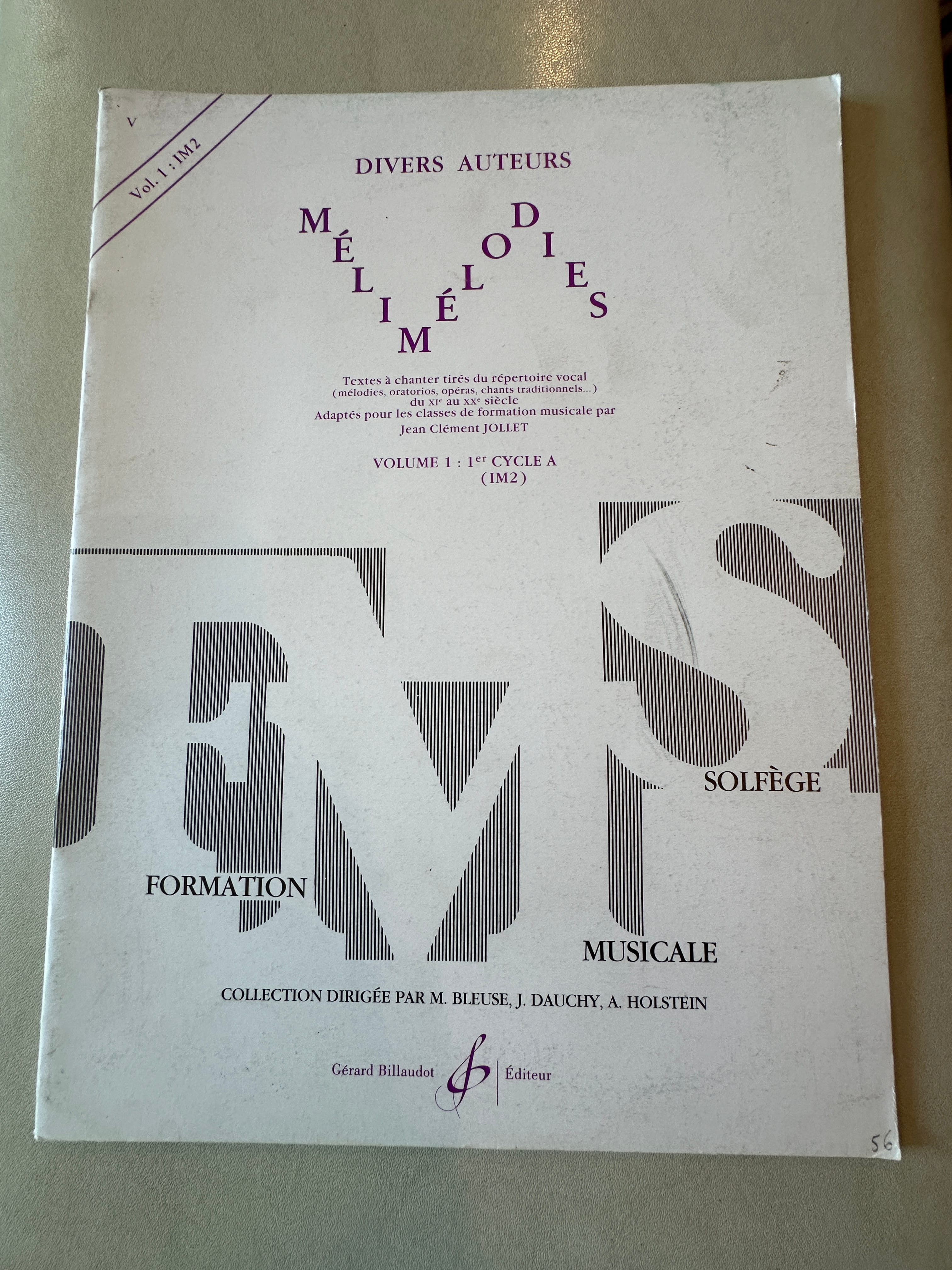 Mélimélodies - Volume 1 1er Cycle A (IM2)