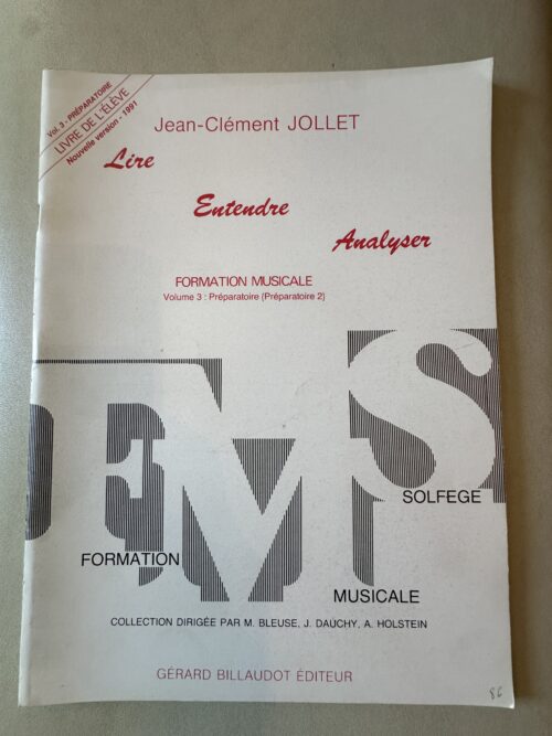 Lire Entendre Analyser Volume 3 - Préparatoire (Préparatoire 2)